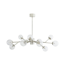 Load image into Gallery viewer, Dallas Chandelier in Polished Nickel(12-Light).
