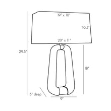 Load image into Gallery viewer, Gianni Table Lamp - line drawing.
