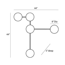 Load image into Gallery viewer, Glaze Sculptural Wall Light - line drawing.
