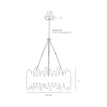 Load image into Gallery viewer, Haskell Chandelier - line drawing.

