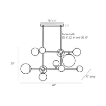 Load image into Gallery viewer, Hilliard Chandelier - line drawing.
