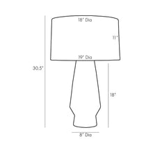 Load image into Gallery viewer, Howlan Table Lamp - line drawing.

