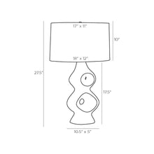 Load image into Gallery viewer, Jemai Table Lamp - line drawing.
