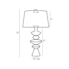 Load image into Gallery viewer, Jillian Table Lamp - line drawing.
