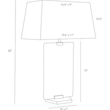 Load image into Gallery viewer, Maddox Table Lamp - line drawing.
