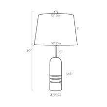 Load image into Gallery viewer, Mendoza Table Lamp - line drawing.
