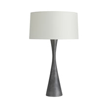 Load image into Gallery viewer, Narsi Table Lamp in Antiqued Aluminum.
