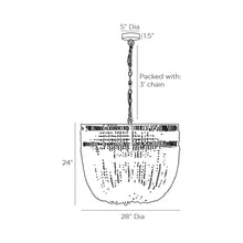 Load image into Gallery viewer, Nina Chandelier - line drawing.
