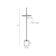 Load image into Gallery viewer, Nuri LED Floor Lamp - line drawing.
