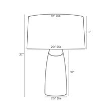 Load image into Gallery viewer, Pacifica Table Lamp - line drawing.
