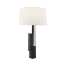 Load image into Gallery viewer, Pepperdine Table Lamp in Black Marble/Bronze.
