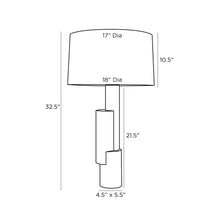 Load image into Gallery viewer, Pepperdine Table Lamp - line drawing.
