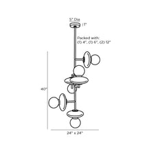 Load image into Gallery viewer, Pimpri Chandelier - line drawing.
