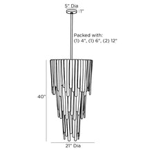 Load image into Gallery viewer, Raine Chandelier - line drawing.
