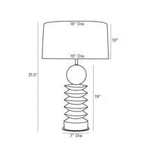 Load image into Gallery viewer, Roxbury Table Lamp - line drawing.

