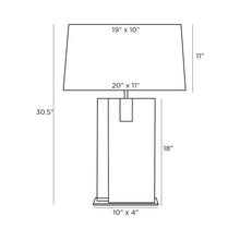 Load image into Gallery viewer, Ruby Table Lamp - line drawing.
