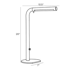 Load image into Gallery viewer, Sadie LED Table Lamp - line drawing.
