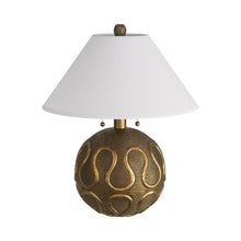 Load image into Gallery viewer, Serpiente Table Lamp in Detail.
