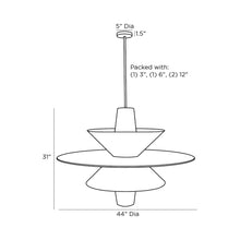 Load image into Gallery viewer, Shay Chandelier - line drawing.
