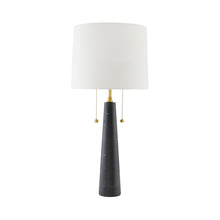 Load image into Gallery viewer, Sidney Table Lamp in Black Marble.
