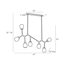 Load image into Gallery viewer, Smyth Chandelier - line drawing.
