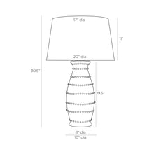 Load image into Gallery viewer, Spitzy Table Lamp - line drawing.
