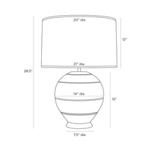 Load image into Gallery viewer, Tahoe Table Lamp - line drawing.
