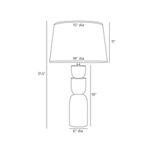Load image into Gallery viewer, Tasha Table Lamp - line drawing.
