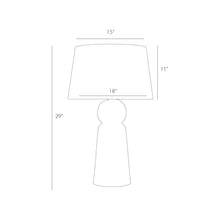 Load image into Gallery viewer, Tassel Table Lamp - line drawing.
