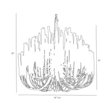 Load image into Gallery viewer, Tilda Chandelier - line drawing.
