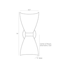 Load image into Gallery viewer, Toni Wall Light - line drawing.

