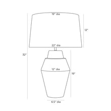 Load image into Gallery viewer, Wanda Table Lamp - line drawing.

