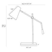 Load image into Gallery viewer, Wayne Table Lamp - line drawing.
