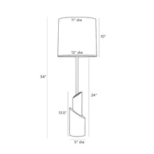 Load image into Gallery viewer, Willa Table Lamp - line drawing.
