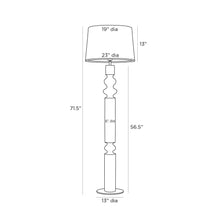 Load image into Gallery viewer, Woodrow Floor Lamp - line drawing.
