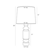 Load image into Gallery viewer, Woodrow Table Lamp - line drawing.
