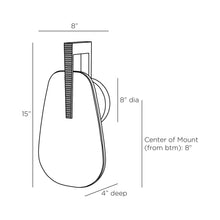 Load image into Gallery viewer, Zelda LED Wall Light - line drawing.

