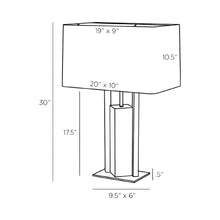 Load image into Gallery viewer, Zory Table Lamp - line drawing.
