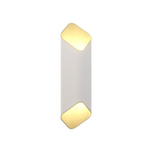 Load image into Gallery viewer, Ako LED Wall Light in Matt White/Gold (16.54-Inch).
