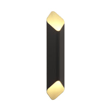 Load image into Gallery viewer, Ako LED Wall Light in Matt Black/Gold (23.62-Inch).
