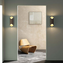 Load image into Gallery viewer, Ako LED Wall Light in living room.
