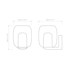 Load image into Gallery viewer, Aquina Bath Wall Light - line drawing.
