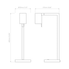 Load image into Gallery viewer, Ascoli Desk Lamp - line drawing.
