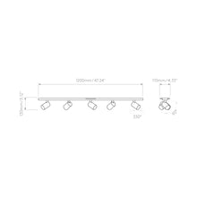 Load image into Gallery viewer, Ascoli Track Light - line drawing.
