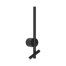 Load image into Gallery viewer, Baton Reader LED Wall Light in Matt Black (Cord Set).
