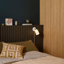 Load image into Gallery viewer, Carlton Wall Light in bedroom.
