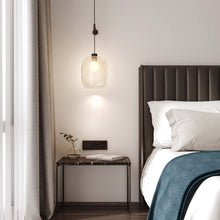 Load image into Gallery viewer, Curve Glass Shade in bedroom.
