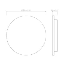 Load image into Gallery viewer, Eclipse Concrete LED Wall Light - line drawing.
