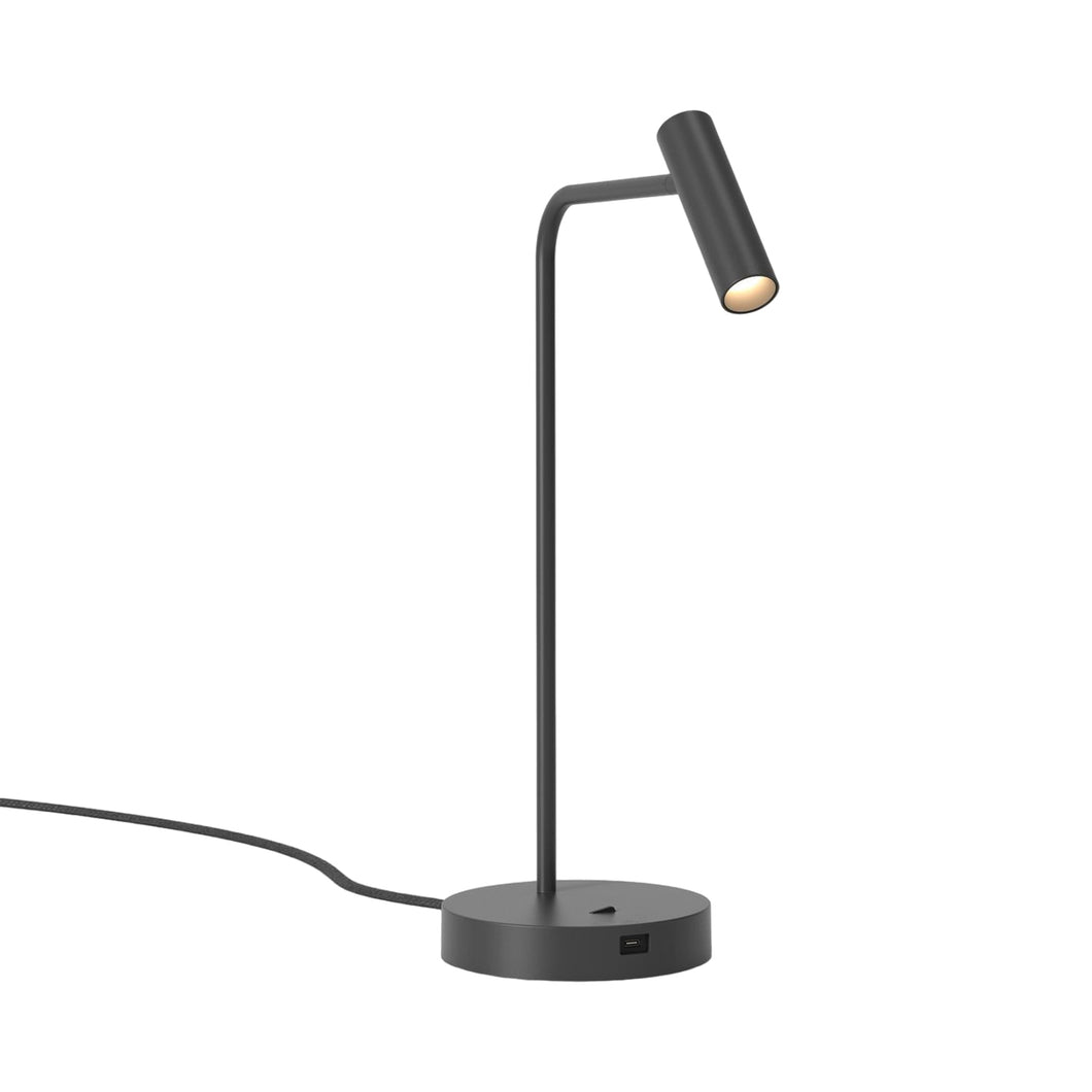 Enna LED Table Lamp in Matt Black.