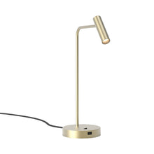 Load image into Gallery viewer, Enna LED Table Lamp in Matt Gold.
